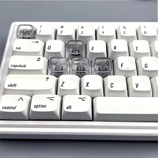 Alt view image 5 of 5 - Elacgap Blank Crystal Transparent Keycaps PC Material 1U XDA Profile Keycap for MX switches Mechanical Keyboard Backlit (XDA Transparent, 100pcs)
