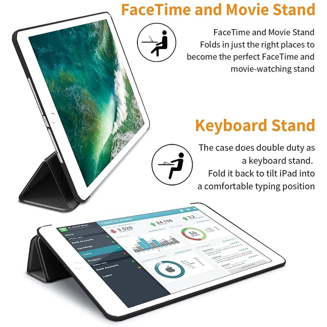 Alt view image 4 of 5 - DuraSafe Cases for iPad Pro 11 4th 3rd 2nd Gen Case A2759 MNXE3LL/A MNXD3LL/A A2435 MNXG3LL/A MNXF3LL/A MNXJ3LL/A MNXH3LL/A A2761 A2762 MNXN3LL/A MP553LL/A A2377 MHQR3LL/A MHQT3LL/A A2228 - Black