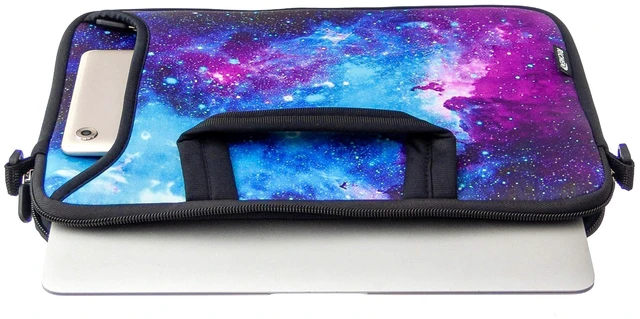 Alt view image 5 of 5 - RICHEN 17 inch Laptop Shoulder Bag Carrying Case Computer PC Cover Pouch with Handle Fits 15.6/16/17/17.3/17.4 inch Laptop Notebook (16-17.3 inch, Galaxy)