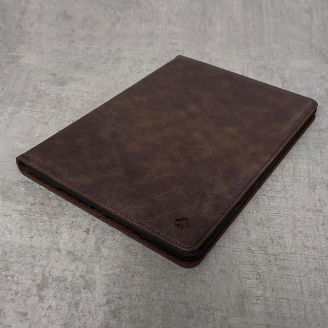 Alt view image 3 of 5 - Porter Riley - Leather Case for iPad 10.2" 9th, 8th Gen and 7th Gen. Premium Genuine Leather Stand/Cover/Flip Case (Chocolate Brown)