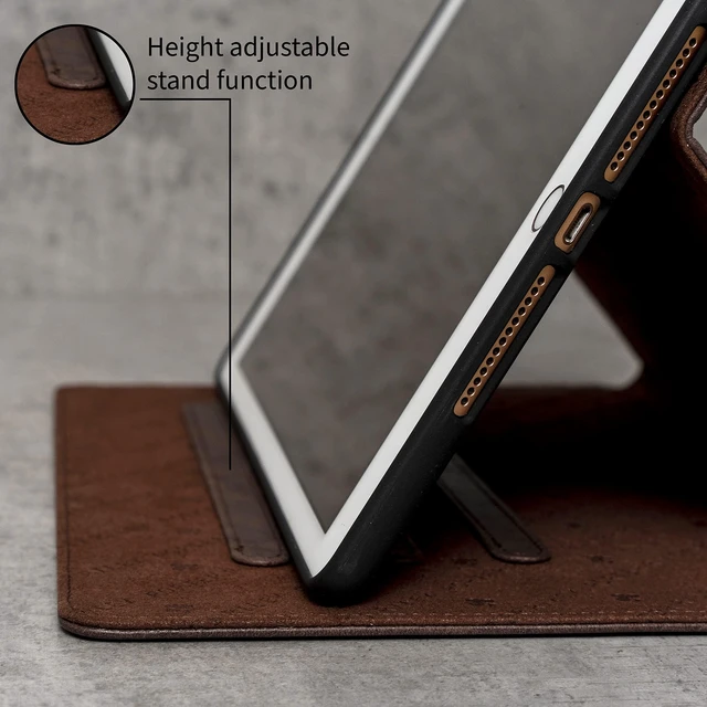 Alt view image 5 of 5 - Porter Riley - Leather Case for iPad 10.2" 9th, 8th Gen and 7th Gen. Premium Genuine Leather Stand/Cover/Flip Case (Chocolate Brown)