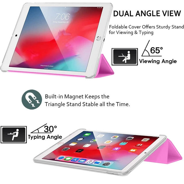 Alt view image 4 of 5 - DuraSafe Cases for iPad 9.7 inch Old Model 4th 3rd 2nd Gen Case A1458 MD513LL/A A1416 MC705LL/A MD328LL/A MD333LL/A A1395 MC769LL/A MC954LL/A MC960LL/A MC979LL/A A1459 MD514LL/A MD515LL/A - Pink