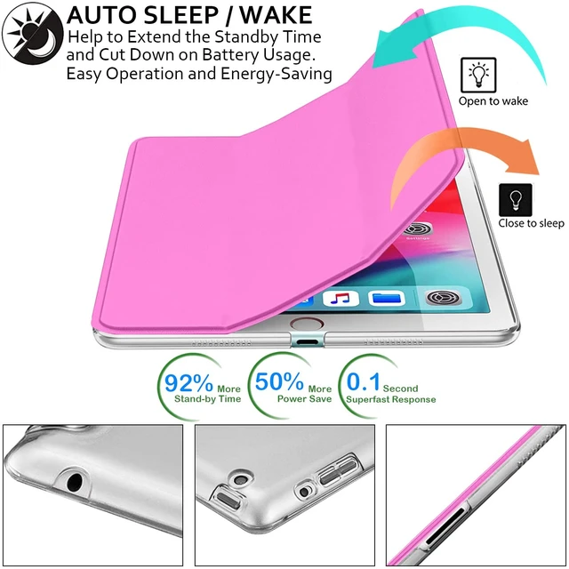 Alt view image 3 of 5 - DuraSafe Cases for iPad 9.7 inch Old Model 4th 3rd 2nd Gen Case A1458 MD513LL/A A1416 MC705LL/A MD328LL/A MD333LL/A A1395 MC769LL/A MC954LL/A MC960LL/A MC979LL/A A1459 MD514LL/A MD515LL/A - Pink