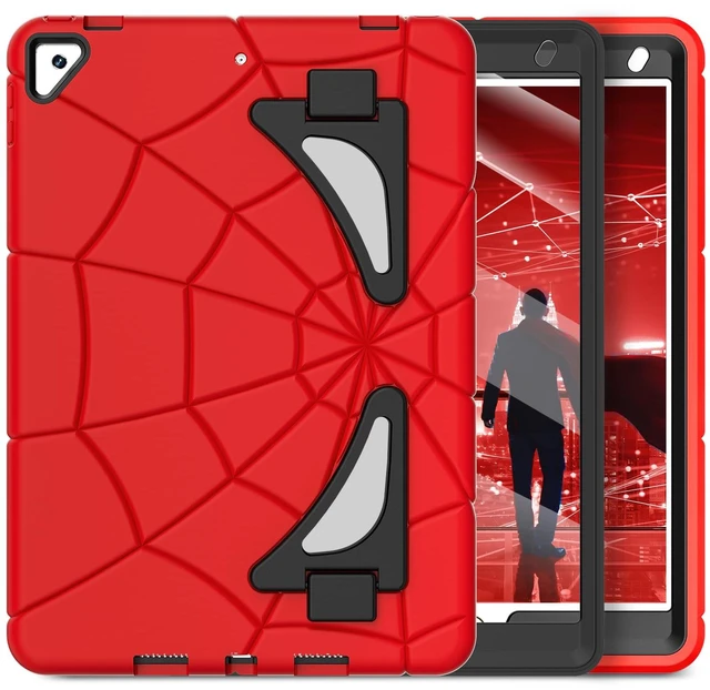 Main image of Nitupai Case for iPad 9th / 8th / 7th Generation iPad 10.2 Case, Red Black