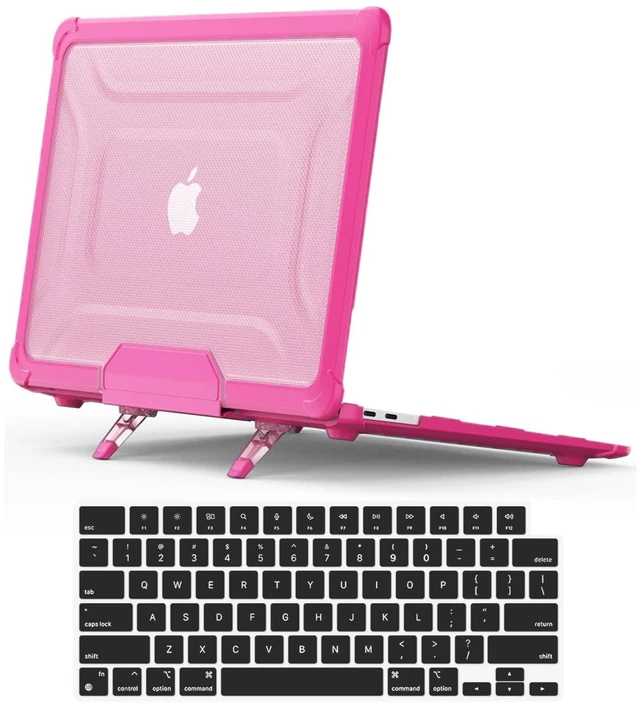 Main image of Rugged Case for MacBook Pro 16 inch M5 2026-2021 M4 M3 M2 M1 Pro Max, Pink