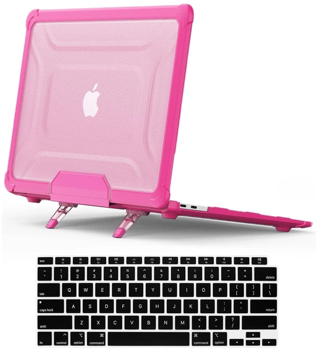 Main image of DTangLsm for Rugged MacBook Pro 13 inch Case M2 M1 2026 2025-2016, Pink
