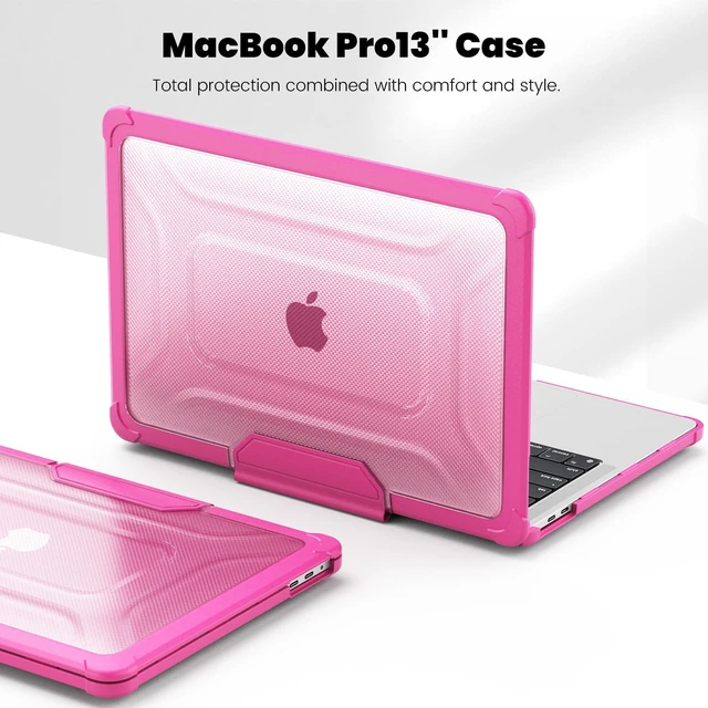 Alt view image 5 of 5 - DTangLsm for Rugged MacBook Pro 13 inch Case M2 M1 2026 2025-2016, Pink