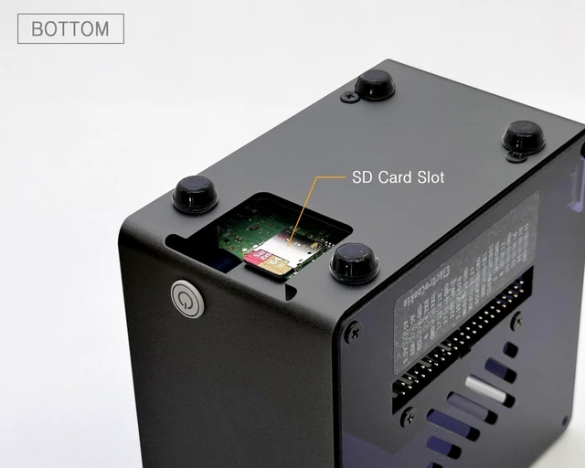 Alt view image 2 of 5 - ElectroCookie Raspberry Pi 5 Case, Aluminum Mini Tower Case with Cooling Fan and Color Changing Ambient Light (Black)