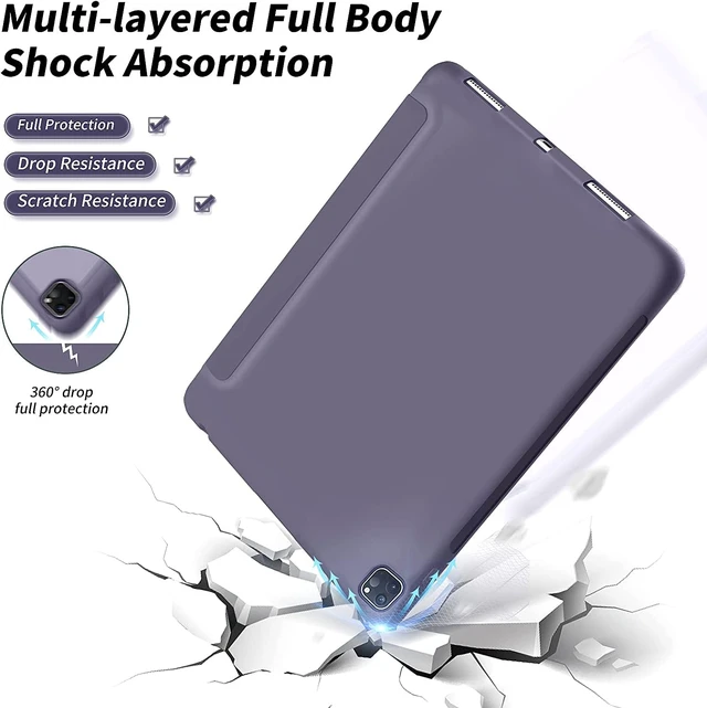 Alt view image 5 of 5 - DuraSafe Cases for iPad Pro 11 inch 4th 3rd 2nd Gen Case A2759 MNXE3LL/A MNXD3LL/A MNXG3LL/A MNXF3LL/A MNXJ3LL/A A2762 MNXN3LL/A MP553LL/A A2377 MHQR3LL/A MHQT3LL/A A2228 MY232LL/A MY252LL/A - Purple