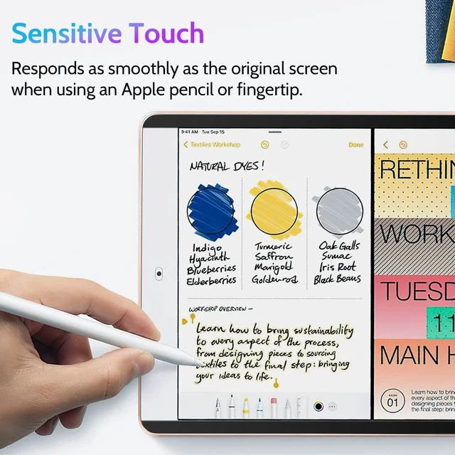 Alt view image 4 of 5 - Peslv Magnetic Privacy Screen Protector for iPad 9th 8th 7th Generation 10.2 Inch & iPad Air 3th & iPad Pro 10.5 In, Removable Anti Blue Light Glare Spy Private Filter, High Sensitive BubbleFree