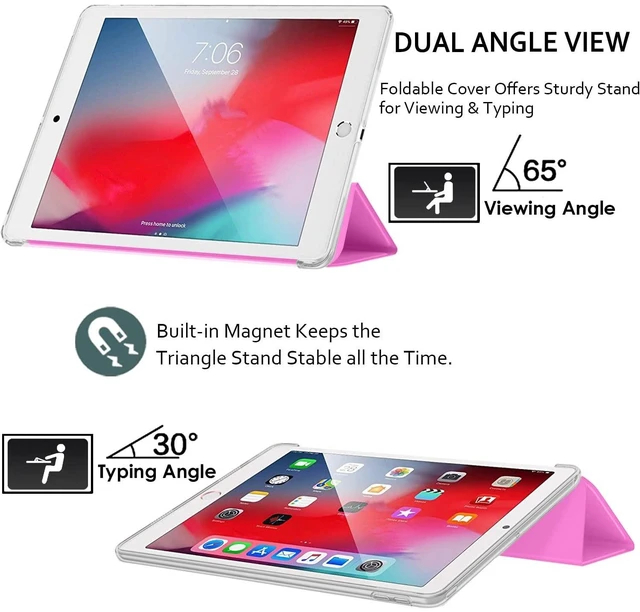 Alt view image 4 of 5 - DuraSafe Cases for iPad Pro 12.9 3 Generation Hard Back Case A1876 MTEL2LL/A MTEM2LL/A A2014 MTFN2LL/A MTFL2LL/A MTFP2LL/A MTFQ2LL/A A1983 MTHN2LL/A MTHU2LL/A MTJA2LL/A MTJ02LL/A - Pink