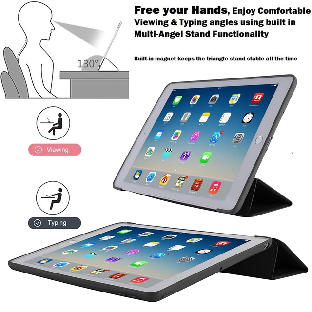 Alt view image 4 of 5 - DuraSafe Cases for iPad 7th Gen 10.2" 2019 Silicone Case A2197 A2200 A2198 MW762LL/A MW742LL/A MW752LL/A MW792LL/A MW772LL/A MW782LL/A MW6W2LL/A MW6X2LL/A MW722LL/A MW702LL/A MW712LL/A Black