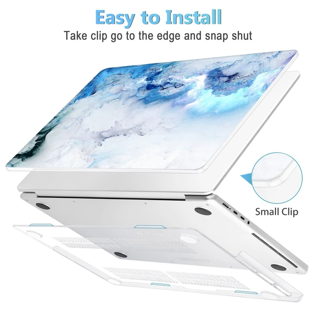 Alt view image 3 of 5 - Mektron Case for M5 MacBook Pro 14 inch 2026 Model A3427 A3426 Fit 2025-2021 Model A3434 A3112 M4 A3112 A3401 A3185 M3 A2918 A2992 M2 A2779 M1 A2442 Pro/Max Cover, Cloud & Lightning