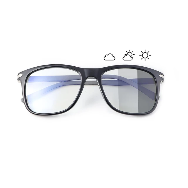 Alt view image 5 of 5 - MIRYEA Spring Hinge Photochromic Gray Sunglasses Blue Light Blocking Glasses for Men Women Day Night Gaming TV Phones Computer Eyeglasses UV400 Protection Anti Glare Lightweight TR90 Full Rim Eyewear