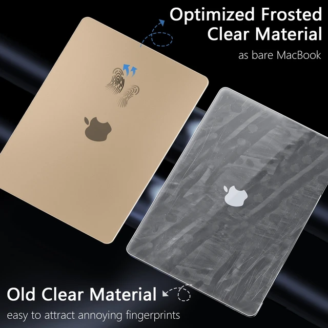 Alt view image 4 of 5 - MEEgoodo for M5/M4/M3/M2 MacBook Air 15 inch Case 2026 2025 2024 2023,Fit Model(A3448/A3241/A3114/A2941), Flexible Case for 15.3-inch Laptop with TPU Keyboard & Webcam Cover & OTG Adapter, Peach Fuzz