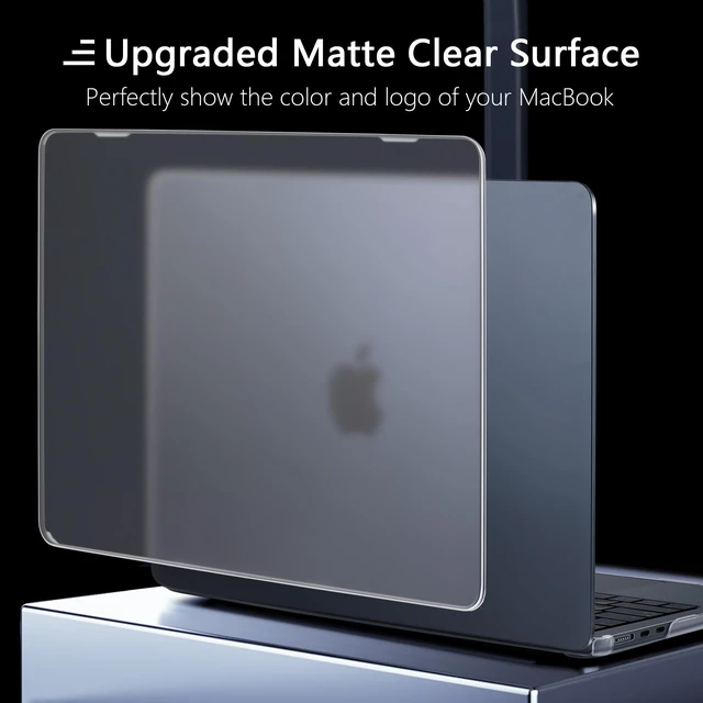 Alt view image 4 of 5 - MEEgoodo for M5/M4/M3/M2 MacBook Air 15 inch Case 2026 2025 2024 2023, Fit Model(A3448/A3241/A3114/A2941), Flexible Case for 15.3-inch Laptop with TPU Keyboard & Webcam Cover & OTG Adapter, Clear
