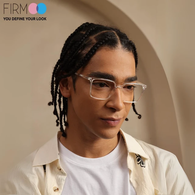 Alt view image 3 of 5 - Firmoo Oversized Blue Light Blocking Glasses, Anti Digital Eyestrain Computer Glasses Scratch TR Lightweight Eyewear Frames