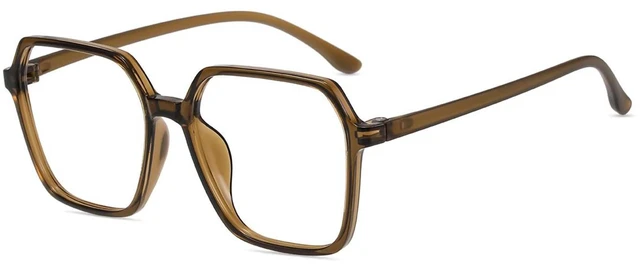 Main image of Firmoo Blue Light Blocking Glasses for Women/Men, Oversized Square Brown Frame Computer Glasses for Screen, YC1291