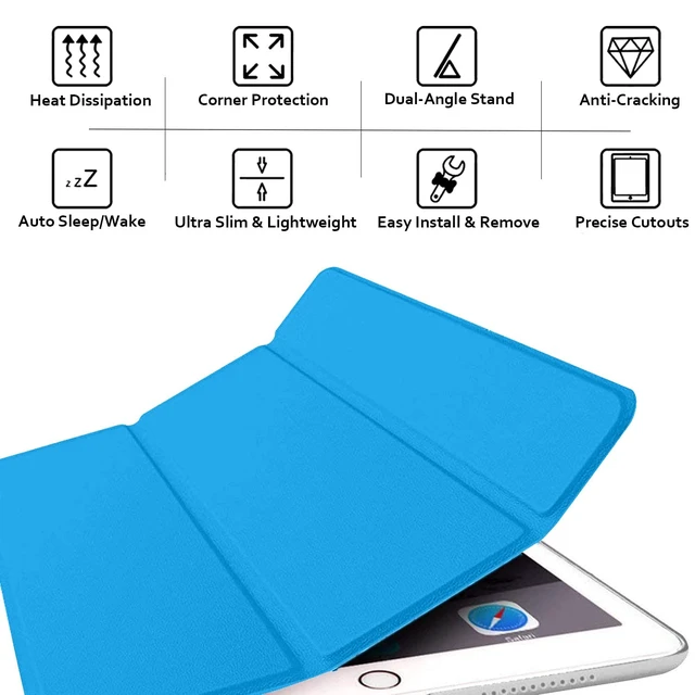 Alt view image 5 of 5 - DuraSafe Cases for iPad Pro 12.9 6th 5th 4th Gen PC Case A2436 MHNF3LL/A MHNG3LL/A MNXR3LL/A MNXT3LL/A A2378 MHNF3LL/A MHNG3LL/A A2229 MY2H2LL/A MY2J2LL/A A2461 MHNH3LL/A MHNJ3LL/A MHNK3LL/A - Blue