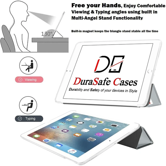 Alt view image 4 of 5 - DuraSafe Cases for iPad Air 4th 5th 6th 2020 2022 2024 10.9" 11" Printed A2588 A2589 A2591 MM9E3LL/A MM9D3LL/A A2316 MME23LL/A MM9C3LL/A MM9F3LL/A MYFQ2LL/A MYFM2LL/A MYFR2LL/A MM9N3LL/A - Bunny Hat