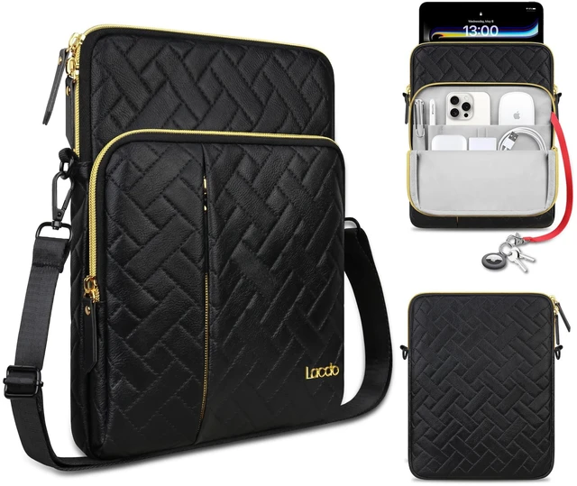 Main image of Lacdo Tablet Sleeve Bag for 11 inch iPad A16 / 11 inch iPad Air M4 M3 M2 / 11" iPad Pro M5 M4 / 10.9" ipad/Ipad Air / 10.2" iPAD, 11" Samsung Galaxy Tab A9+ Tablet Shoulder Bag Carrying Case, Bl