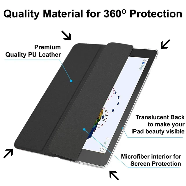 Alt view image 5 of 5 - DuraSafe Cases for iPad Pro 11 2nd 3rd 4th Gen Case A2759 MNXE3LL/A MNXD3LL/A A2435 MNXG3LL/A MNXF3LL/A MNXJ3LL/A MNXH3LL/A A2761 A2762 MNXN3LL/A MP553LL/A A2377 MHQR3LL/A MHQT3LL/A A2228 - Black