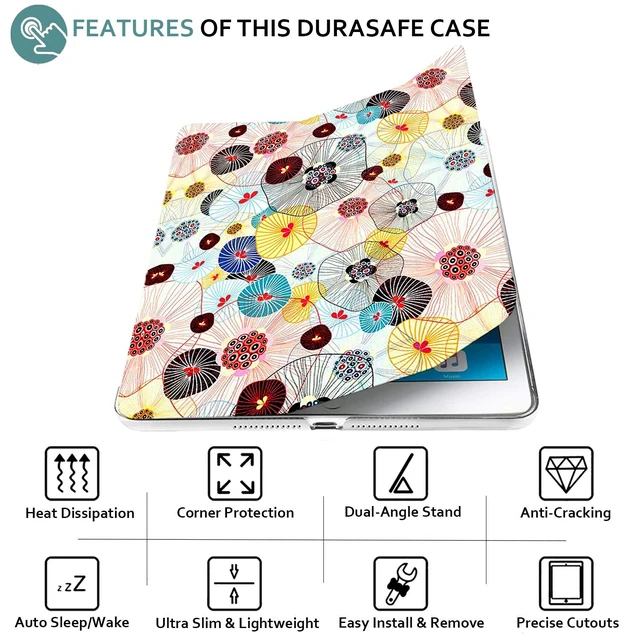 Alt view image 5 of 5 - iPad Air 3rd Gen 2019 10.5 inch Case A2152 MUUL2LL/A MUUK2LL/A MUUJ2LL/A A2123 A2153 MUUT2LL/A MUUR2LL/A MUUQ2LL/A MV172LL/A MV162LL/A MV152LL/A MV172LL/A MV162LL/A MV152LL/A - Yarn Flowers