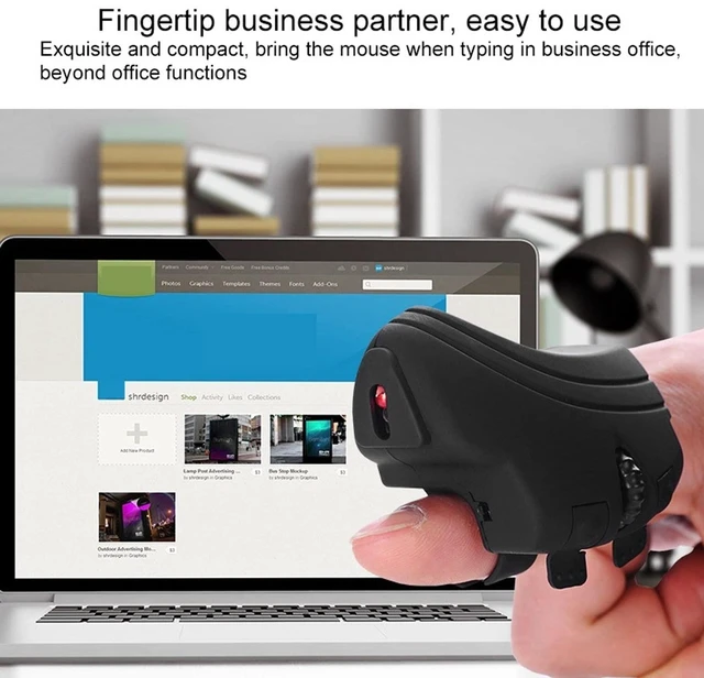 Alt view image 4 of 5 - Handheld Finger USB Finger 2.4Ghz Ergonomic Rechargeable Portable USB Drived Computer for Business, Office Laptop, Tablet