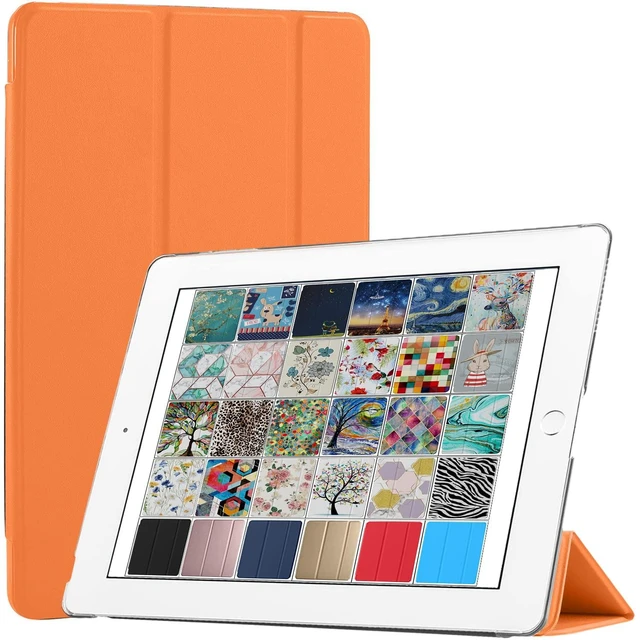 Main image of DuraSafe Cases for iPad 5 2017 /iPad 6 2018-9.7 Inch A1893 A1954 A1822 A1823 MP242LL/A MP252LL/A MPGA2LL/A MRM52LL/A MR702LL/A MR6Y2LL/A Slim Lightweight Protective PC Dual Angle Stand Cover - Orange