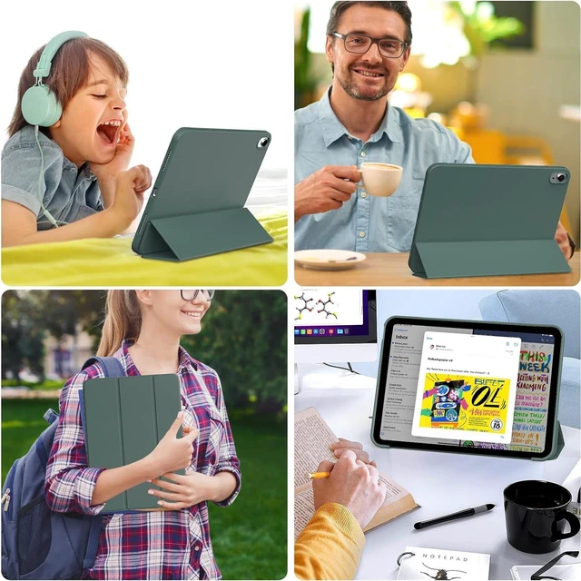 Alt view image 5 of 5 - DuraSafe Cases for iPad 10th /11th Generation 2022/2025 A16 Case A2696 MPQ13LL/A MPQ33LL/A MPQ03LL/A MPQ23LL/A A2757 MPQ93LL/A MPQC3LL/A MPQ83LL/A A2777 MPQA3LL/A MQ6K3LL/A MQ6L3LL/A - Dark Green