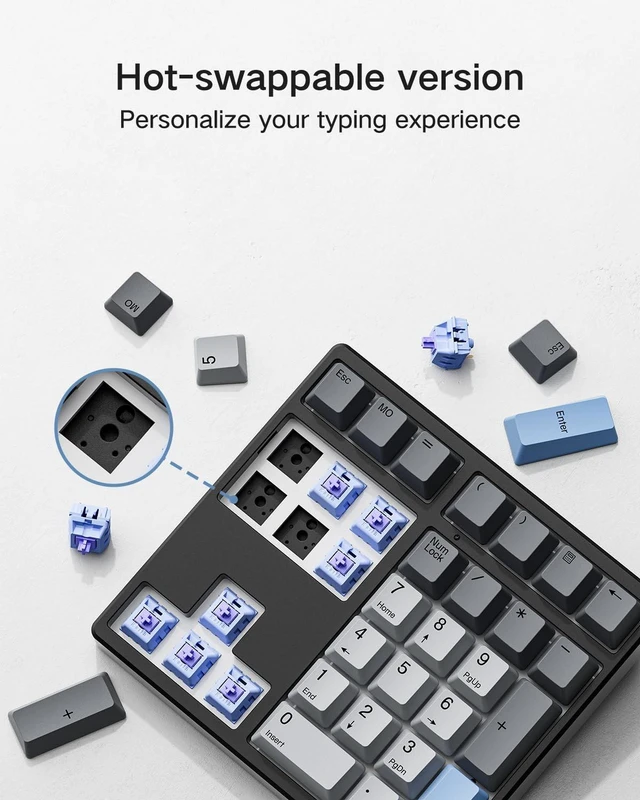 Alt view image 3 of 5 - Kisnt MF34 Mechanical Numpad, Full-Function for Heavy Excel Financial