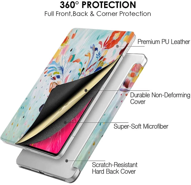 Alt view image 5 of 5 - DuraSafe Cases for iPad Pro 12.9 inch 4th Gen Hard Back Cover A2229 MY2H2LL/A MY2J2LL/A A2069 MXAT2LL/A MXAV2LL/A MXAU2LL/A MXAW2LL/A A2233 MY3K2LL/A MY3J2LL/A MXFY2LL/A MXG02LL/A - Deer Print