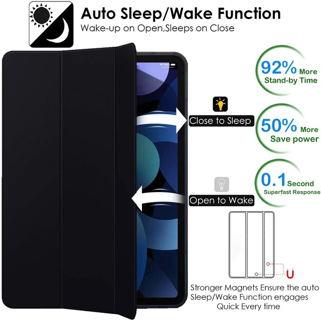 Alt view image 4 of 5 - DuraSafe Cases Compatible with iPad 10.9 inch 10th Generation 2022 TPU Cover A2696 A2777 MPQ13LL/A MPQ33LL/A MPQ03LL/A MPQ23LL/A A2757 MPQ93LL/A MPQC3LL/A MPQ83LL/A MPQA3LL/A MQ6K3LL/A - Black