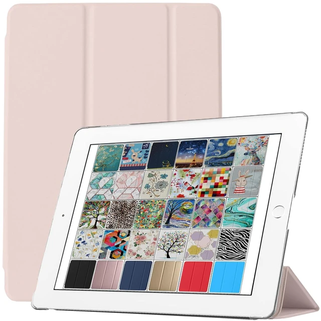 Main image of DuraSafe Cases for iPad 5 2017 / iPad 6 2018-9.7 Inch MP242LL/A MP252LL/A MPGA2LL/A MRM52LL/A MR702LL/A MR6Y2LL/A Slim Lightweight Protective PC Dual Angle Stand Cover - Light Pink