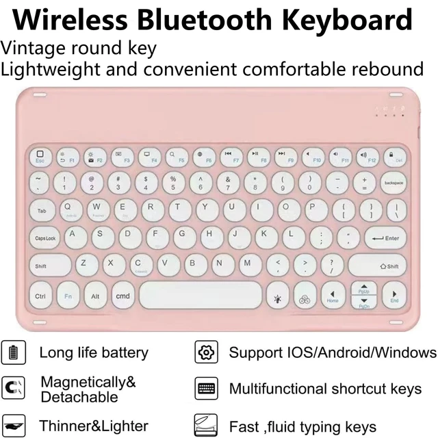 Alt view image 3 of 5 - KcoxdCn Slim Candy Colors Keyboard Case Compatible with iPad mini with S Pen Holder, Mutil Angles Stand Cover Detachable Wireless Keyboard (Dark Green, iPad mini 2 3 4 5 (7.9 inch))