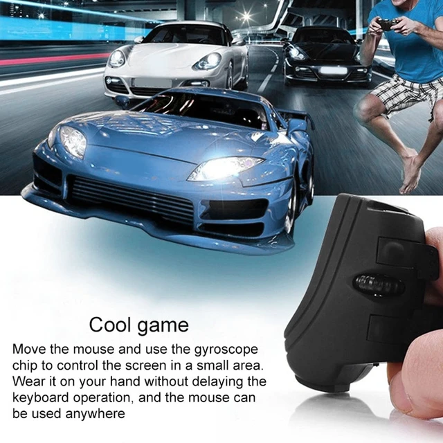 Alt view image 3 of 5 - Mini Finger , 2.4Ghz 1000DPI USB Wearable with Receiver and 2 Spare Rings, Finger Rings Optical for PC Laptop Desktop