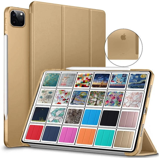 Main image of DuraSafe Cases for iPad Pro 12.9 inch 4th Gen 2020 PC Cover A2229 MY2H2LL/A MY2J2LL/A A2069 MXAT2LL/A MXAV2LL/A MXAU2LL/A MXAW2LL/A A2233 MY3K2LL/A MY3J2LL/A MXFY2LL/A MXG02LL/A - Brass Golden