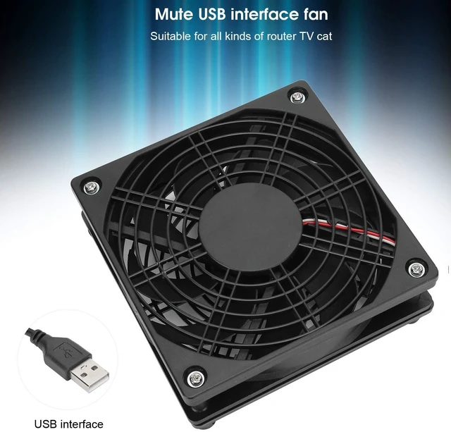 Alt view image 3 of 5 - Lazmin112 2pcs 120 mm Computer Case Fan, 5V USB PC Cooler Fan Quiet Cooling Fan, Super Silent Computer Cooling Fan for Desktops