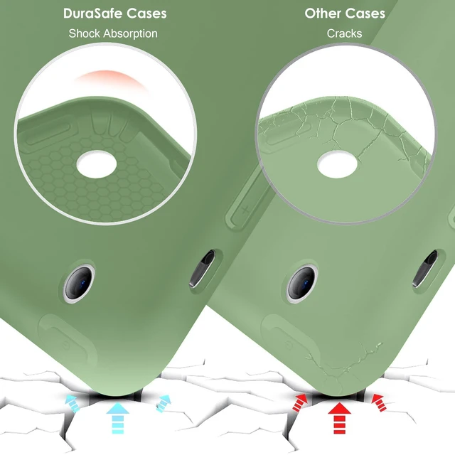 Alt view image 5 of 5 - DuraSafe Cases for iPad Air 2nd Gen 2014 9.7 inch Case A1566 MGLW2LL/A MGL12LL/A MH0W2LL/A A1567 MGKM2LL/A MH182LL/A MGKL2LL/A MGTY2LL/A MH1J2LL/A MGTX2LL/A MH2V2LL/A MH2W2LL/A MH2U2LL/A - Tea Green