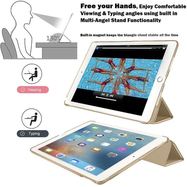 Alt view image 4 of 5 - DuraSafe Cases for iPad Pro 12.9 inch 2 Gen 2017 Cover A1670 MQDC2LL/A MQDD2LL/A MQDA2LL/A A1671 MP6H2LL/A MP6J2LL/A MP6G2LL/A MPL02LL/A MPL12LL/A MPKY2LL/A A1821 MQEF2LL/A MQED2LL/A - Brass Golden