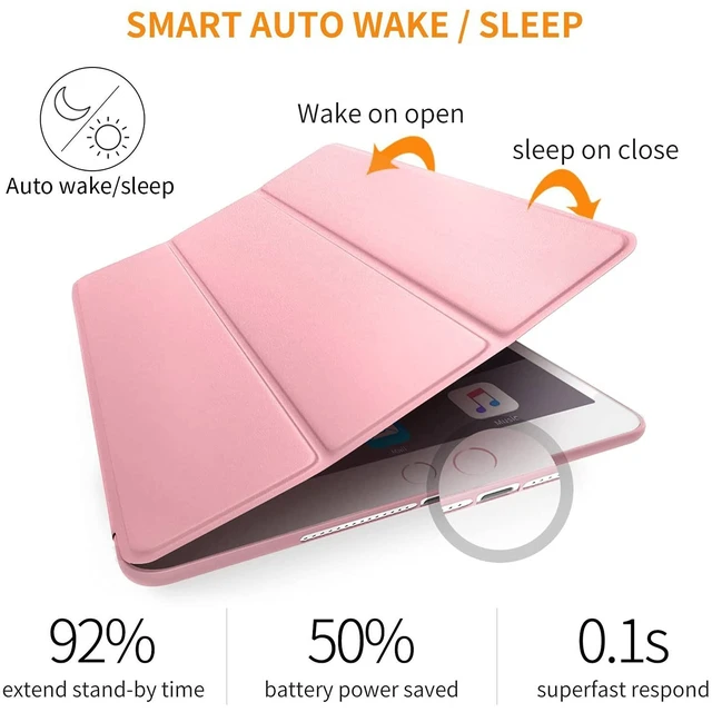 Alt view image 3 of 5 - DuraSafe Cases for iPad Air 2nd Gen 2014 9.7 inch Case A1566 MGLW2LL/A MGL12LL/A MH0W2LL/A A1567 MGKM2LL/A MH182LL/A MGKL2LL/A MGTY2LL/A MH1J2LL/A MGTX2LL/A MH2V2LL/A MH2W2LL/A MH2U2LL/A - Rose Gold