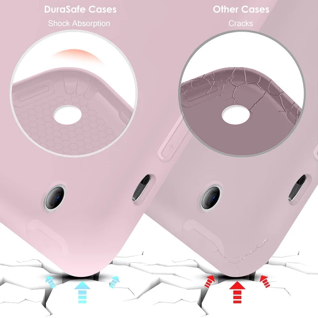 Alt view image 5 of 5 - DuraSafe Cases for iPad 9th 8th 7th Gen 10.2 inch TPU Case A2602 MK2K3LL/A MK2L3LL/A A2604 MK2N3LL/A MK2P3LL/A A2603 A2605 MK663LL/A MK693LL/A A2270 MYLC2LL/A MYL92LL/A A2428 A2429 A2430 A2197 - Pink