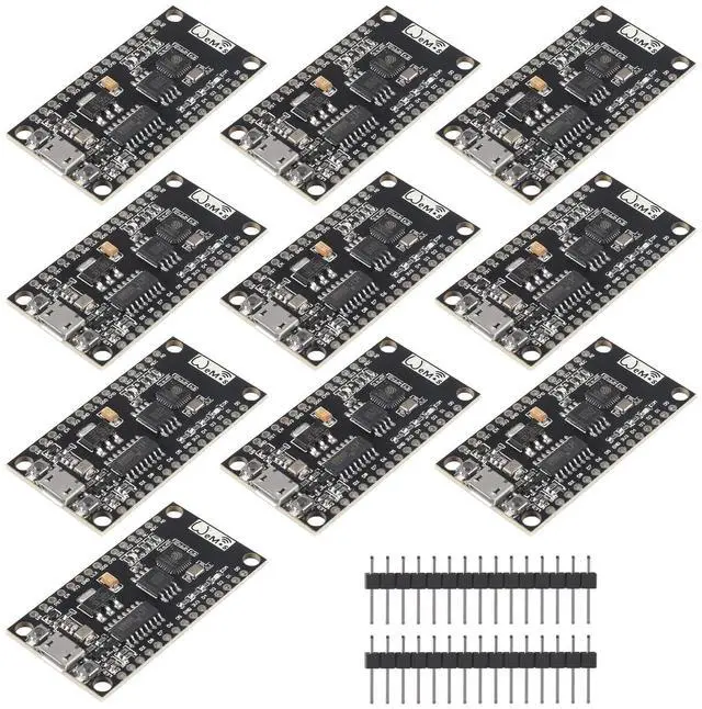 Main image of DORHEA 10Pcs NodeMCU V3 Lua WiFi Module Integration of ESP8266 + Extra Memory 32M Flash, USB Serial Port Converter CH340G Compatible for NodeMCU Board