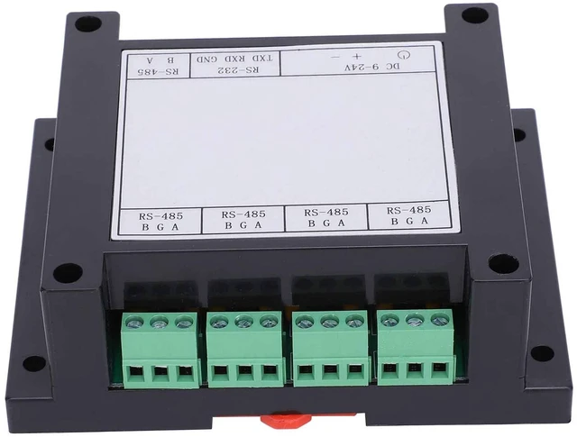 Main image of 4Channel Industrial Grade Repeater, 9-24V 0.5-1.2W RS485 Hub with Builtin DC/DC Isolated Power Supply Module Photoelectric Isolation Repeater for LongTerm Stable
