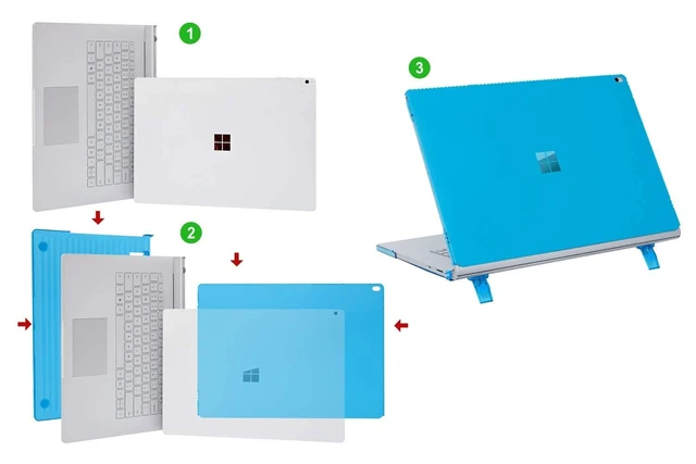 Alt view image 4 of 5 - mCover Case Compatible for 2016~2022 13.5" Microsoft Surface Book 1/2 / 3 with Detachable Tablet Display ONLY (NOT Fitting Cheaper Surface Laptop Models) - Black