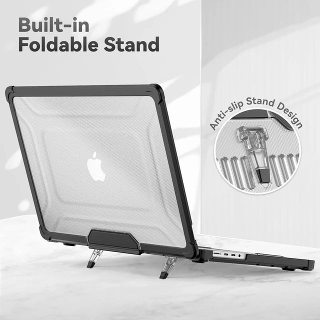 Alt view image 5 of 5 - HXCASEAC Case for MacBook Pro 16 inch with StandKeyboard Cover, Mouse Pad
