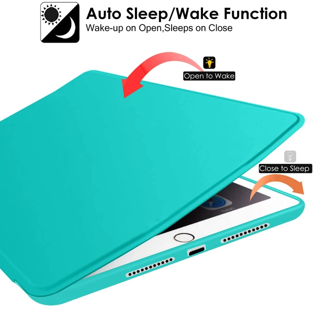 Alt view image 3 of 5 - DuraSafe Cases for iPad Air 2 Gen 9.7 2014 Soft Back Case A1566 MGLW2LL/A MGL12LL/A MH0W2LL/A A1567 MGKM2LL/A MH182LL/A MGKL2LL/A MGTY2LL/A MH1J2LL/A MGTX2LL/A MH2V2LL/A MH2W2LL/A MH2U2LL/A - Green