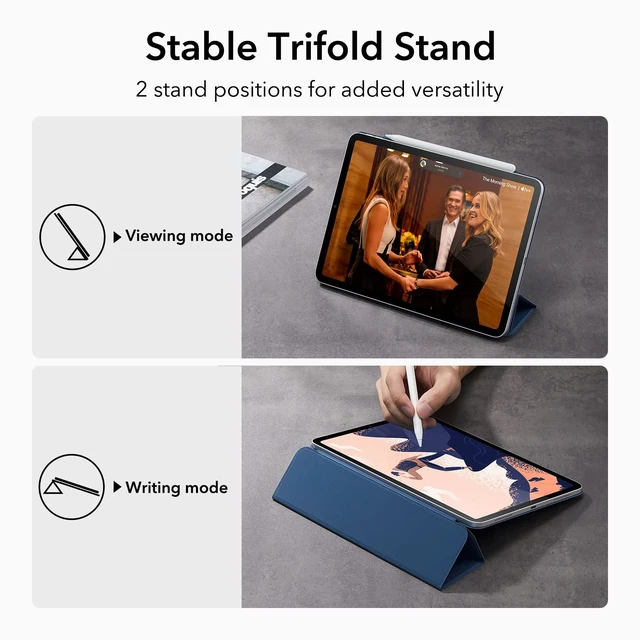Alt view image 4 of 5 - ESR for iPad Pro 12.9 Case, iPad Air 13 Inch M3/M2, Navy Blue