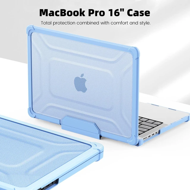 Alt view image 5 of 5 - Rugged Case for MacBook Pro 16 inch M5 2026 2025-2021 M4 M3 M2 M1, SkyBlue