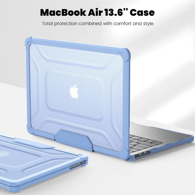Alt view image 5 of 5 - DTangLsm for Rugged MacBook Air 13 inch Case 2026-2022 M5 M4 M3 M2, SkyBlue